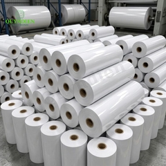 Giấy Phim Cách Điện Trắng 1 Mặt Bóng 1 Mặt Xù Dày 0.3mm