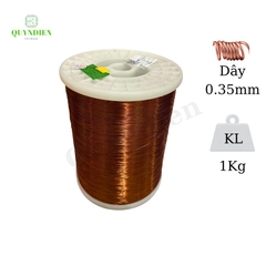Dây ĐỒNG bọc emay cách điện size 0.35mm - Cuộn 1kg