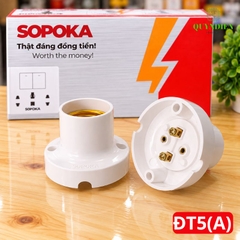Đuôi Đèn Thẳng Lắp Trần Ren Vặn Xoáy E27 ĐT5A SOPOKA