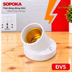 Đuôi Đèn Vát Tường Ngồi Xéo E27 ĐV5 SOPOKA