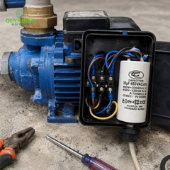 Tụ Đề Máy Bơm Nước 35uF 450VAC Tinh Chi