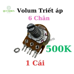 Volum biến trở Triết áp đôi 6 chân WH148 B500K