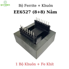 Lõi Biến áp xung EE6527 Nằm (8+8) chân