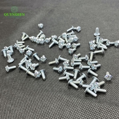 Ốc Vít Đầu Dù Ren Mịn M4=4x10mm Màu Trắng