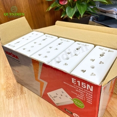 Ổ Cắm điện 3 Cửa Có Nắp Che An Toàn E15N