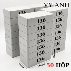 Hộp Nhựa Vy Anh 136x68x50mm Màu Trắng