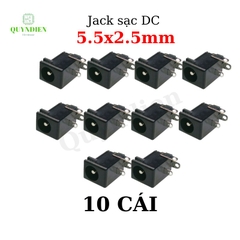Jack, Giắc sạc DC 5.5x2.5mm Loại chân cắm