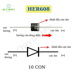 Diode xung HER608 6A 1000V loại dây
