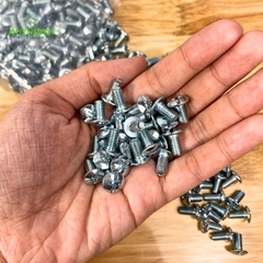 Ốc Vít Đầu Dù Ren Mịn M5=5x10mm Màu Trắng