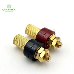 Cọc Đồng M8 Nắp Đồng Đỏ Đen