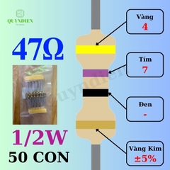 Điện trở Đài Loan 1/2W - 47Ω