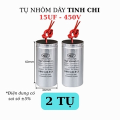Tụ Nhôm Dây 15uF - 450V
