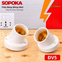 Đuôi Đèn Vát Tường Ngồi Xéo E27 ĐV5 SOPOKA