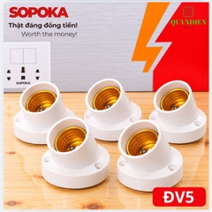 Đuôi Đèn Vát Tường Ngồi Xéo E27 ĐV5 SOPOKA