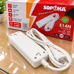 Ổ cắm lõi sứ chống cháy Con tắc 4 cửa 2200W