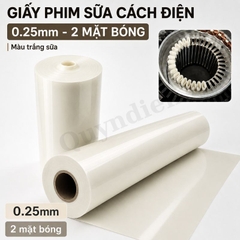 Giấy Phim Sữa Cách Điện 2 Mặt Bóng Dày 0.25mm