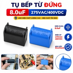 Tụ Bếp Từ 8uF - 400V Loại Đứng