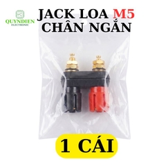 Trạm Loa Ampli Jack Loa Đôi Đỏ Đen M5 Chân Ngắn
