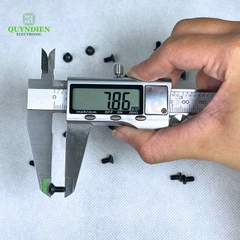Ốc Vít Đầu COL M4 Ren Mịn 4mm Dài 8mm Đen
