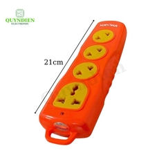 Ổ Cắm Siêu Tải 4 Lỗ Chéo 3000W (Dây Dài 10 Mét)