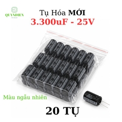 Tụ Hóa 3300uf/25v Màu ngẫu nhiên