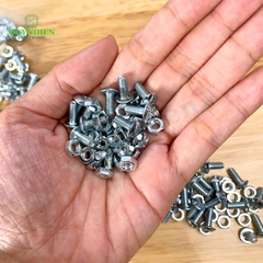 Ốc Vít M4x10mm Ren Mịn Đầu Dù Kèm Tán