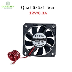 Quạt Tản Nhiệt 6x6x1.5cm 12V/0.3A dùng tản nhiệt cho máy hàn, CNC