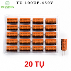 Tụ Hóa Lọc Nguồn 100uf 450VDC CapTop – Tụ Điện Lọc Nguồn Nguồn Xung, UPS, Biến Tần