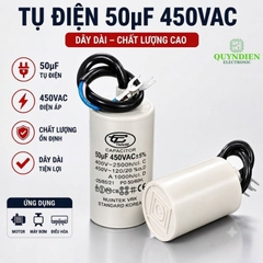 Tụ Đề Máy Bơm Nước 50uF 450VAC Tinh Chi