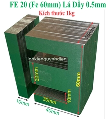 Fe silic EI lá dầy 0.5mm  [ 1kg ]