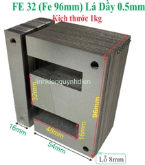 Fe silic EI lá dầy 0.5mm  [ 1kg ]