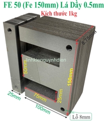 Fe silic EI lá dầy 0.5mm  [ 1kg ]