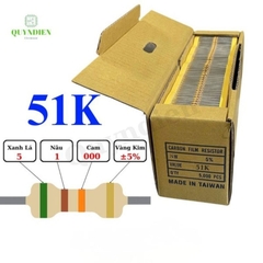 Điện trở Đài Loan 1/4W - 51K