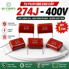 Tụ Kẹo Nâu Đỏ 274J 400V 0.27uF