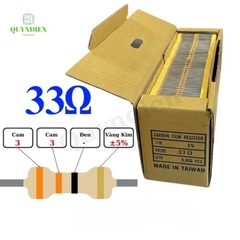 Điện trở Đài Loan 1/4W - 33R