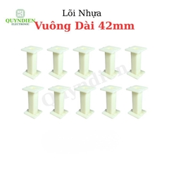 Lõi Khuôn Nhựa Vuông Dài 42mm Màu Trắng Sữa