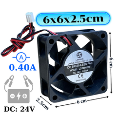 Quạt tản nhiệt 24v (DC) 6x6 8x8 9x9 quạt không chổi than