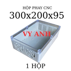 Hộp nhựa khoan sẵn VY ANH 300x200x95mm Trắng Nắp Trong