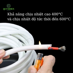 Ống gen sợi thuỷ tinh AMIANG chống cháy size 4mm