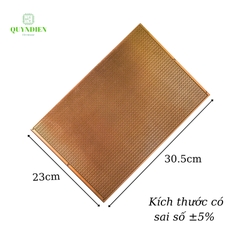 Bo Mạch Phíp Đồng Đục Lỗ Kích Thước 30x23 cm Bảng Mạch Đục Lỗ Sẵn PCB Nâu