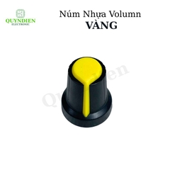 Núm Nhựa Volumn Màu Vàng - Thân Đen