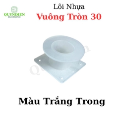 Lõi Nhựa Vuông Tròn 30 Quấn Cuộn Cảm Phân Tần Loa - Màu Trắng Trong