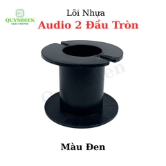 Lõi Nhựa Audio 2 Đầu Tròn Quấn Cuộn Cảm Phân Tần Loa - Màu Đen