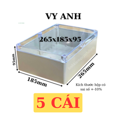 Hộp Vy Anh 265x185x95mm Màu Trắng Nắp Trong