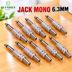 Jack 6.3mm Đực Mono Xi Thường
