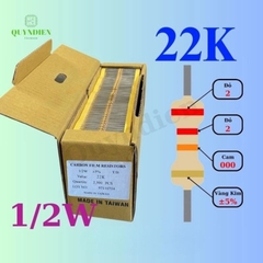 Điện trở Đài Loan 1/2W - 22K