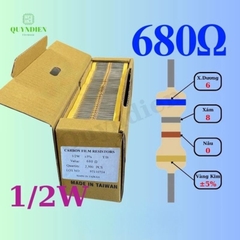 Điện trở Đài Loan 1/2W - 680Ω