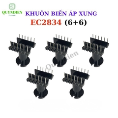 Khuôn Biến Áp EC2834 Tròn Đứng (6+6 Chân)