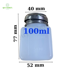 Lọ đựng dung dịch cồn xăng nước rửa mạch có nắp ấn 100ml 200ml 250ml