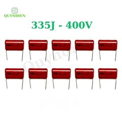 Tụ Kẹo Nâu Đỏ CL21 335J 400V